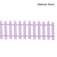 thumbnail image 5 of Miniature Garden Fence, 35 Inch Long Decorative Picket Fence, Light Purple 4Pack, 5 of 6