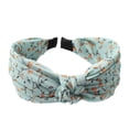 thumbnail image 1 of Qarigey Diadema con patrón Floral, bandas para el cabello con flores, diademas retorcidas ajustables, tocado de aro, accesorios para fiesta de boda para Accesorio para el cabello Azul Qarigey AP010017-02B, 1 of 6