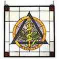 thumbnail image 2 of 77820 Meyda 18"W X 18"H Dentistry Stained Glass Window, 2 of 2