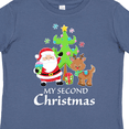 thumbnail image 4 of Inktastic My 2nd Christmas with Santa Reindeer and Tree Boys or Girls Toddler T-Shirt, 4 of 5
