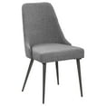 thumbnail image 5 of Gunmetal Tapered Legs - Wingback - like Seat and Back - Dining Space Upgrade - Fashionable Look, 5 of 7
