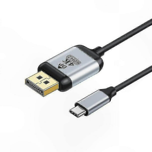 USB-C to DisplayPort Cable, 4K 60Hz Resolution Support, Thunderbolt 3 Compatible Adapter for High-Performance Display Connection