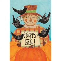Magnolia Garden Flags 7137 30 x 44 in. Happy Fall Scarecrow Polyester Garden Flag, Large