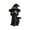 B, variant on Orangide Halloween Decorations Witch Figurine Resin Statue Black Cat Ornament for Tabletop Shelf Fireplace Mantel Spooky Seasonal Display