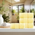 thumbnail image 6 of Tyidzon Face Towels for Bathroom, 14" x 30" Thickened Absorbent Towels | Lightweight | Soft | Quick Dry, Hand Towels for Bathroom, Gym, Spa, Hotel, Yellow, 6 of 8