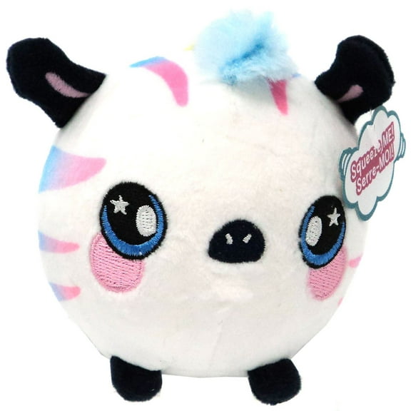 Squeezamals Series 2 Zachry Zebra Plush