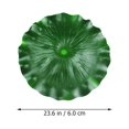 thumbnail image 2 of 2 Pcs Feuilles de Lotus Artificielles Fontaine de Jardin Simulation Feuille de Lotus, 2 of 9