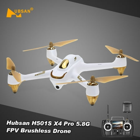 Hubsan H501S Pro X4 5.8G FPV Brushless Drone 1080P Camera 10 Channel Remote Control GPS (Best Gps Drone For The Money)