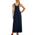 thumbnail image 6 of Summer Dresses Women's 0veralls 2026 Casual Boho Overall Dress Adjustable Cover up with Pockets Navy 3XL, 6 of 6