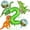 Green, variant on VIB Dinosaur 3rd Birthday Decorations, Dinosaur Birthday Party Decorations with Giant Inflatable Dino Balloons 40 Inch Helium Foil Mylar Number 3 Balloons for Dino Theme Bday Party Decorations