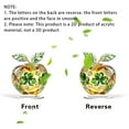 thumbnail image 6 of Fasiaou St. Patrick's, Clover Apple Holiday Desktop Ornaments, Crystal Clear Clover Apple, Suitable For Holiday Gifts, Birthday Gifts, Mother's Day Gifts. Party Decoration, 6 of 6
