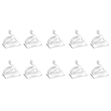 

ZAROYEAX Light Hooks for Outside String Lights Outdoor String Lights Hooks Cable Light Clips Cord Holders 10Pcs Black Hanging Siding Hooks for Hanging Christmas Lights