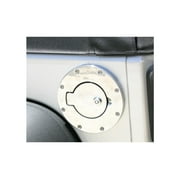 Rampage by RealTruck Fuel Door for Jeep Wrangler JK | Polished, Aluminum | 85001 | Compatible with 2007 - 2018 Jeep Wrangler JK Clearance