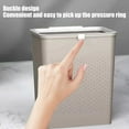 thumbnail image 6 of Kitchen Trash Can, Step-On Garbage Can with Lid, Tall Kitchen & Bathroom Trash Can, Small Office Waste Bin, Gray - Xuniizn, 6 of 7