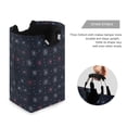 thumbnail image 3 of Yayeee Freestanding Laundry Hamper with Handle Collapsible Large Storage Basket for Clothes, Starry Night Pattern, 3 of 7