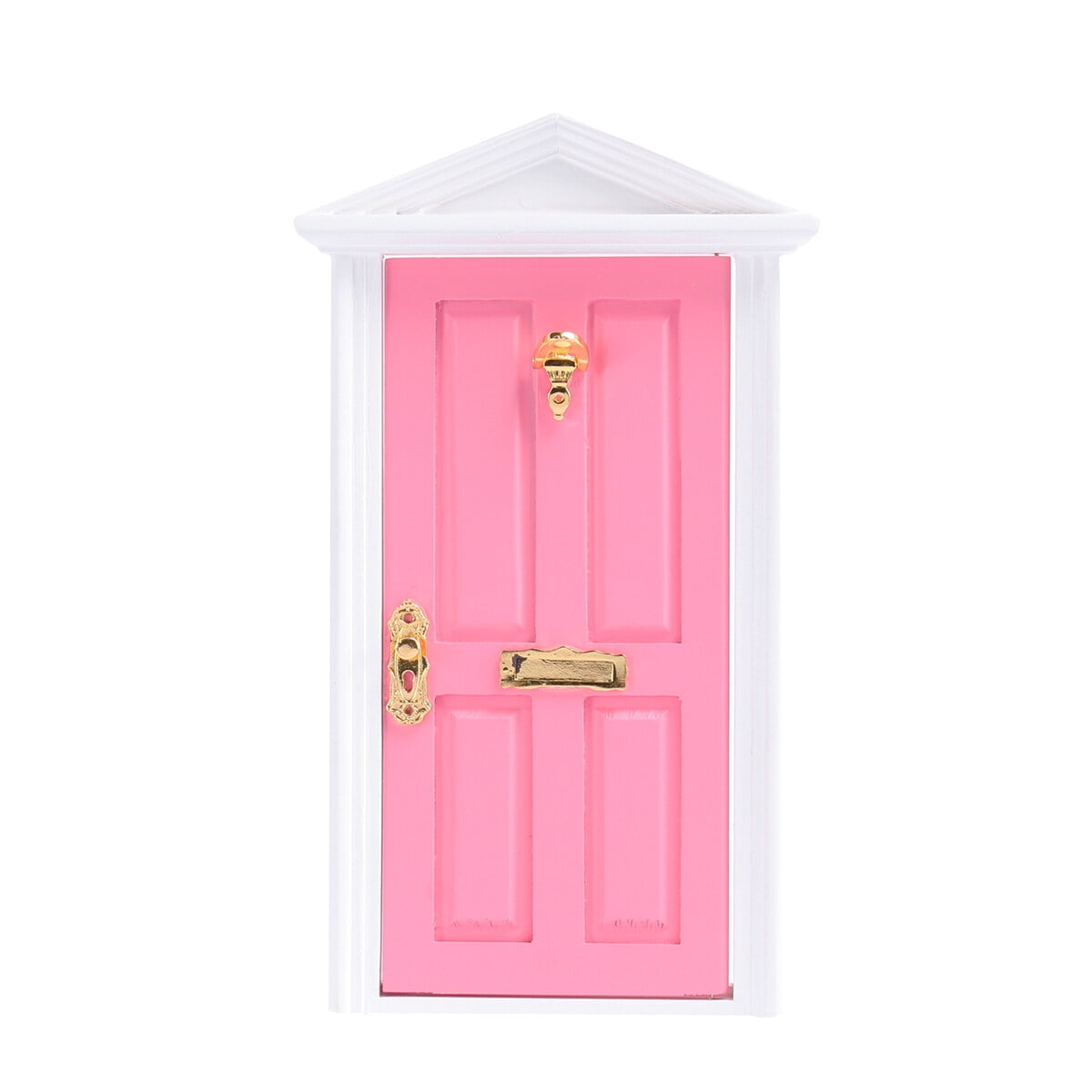 1pc Mini Wooden Door Spire Door Miniature Door Epitome Play House