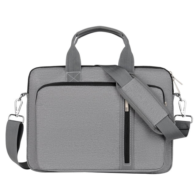 OUNONA Sacs Messager pour Femmes Étui d'Ordinateur Nylon Gris 1Ensemble Rentrée Scolaire