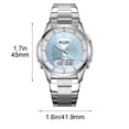 thumbnail image 3 of YiJuHui Unisex Quartz Watch Waterproof Stainless Steel Wristwatch with Calendar for Men Women Business Casual Fashion Daily Office Wear, 3 of 9