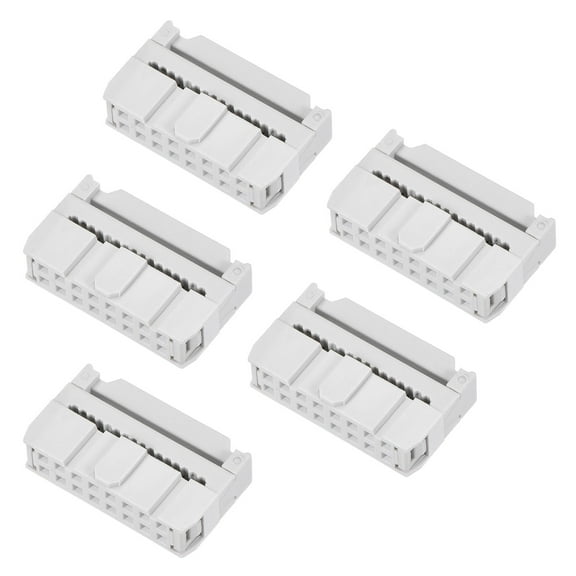 16P Dual Rows 2.54mm Female Transition Socket for Flat Ribbon Cable, 10 Pack