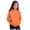 Orange, variant on Toddler Hoodies Sweatshirts for Girls Solid Color Long Sleeve Pullover Casual Soft Kids Sweatshirts Fall Fashion Clothes With Pocket Size 2-3T