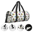thumbnail image 5 of Easygdp French Bulldog With Coffee Cup Travel Bag, Camping, Weekend, Carry On Overnight Duffel Bag with Shoulder Strap, 5 of 8