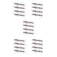 thumbnail image 2 of Justharion 4x Silver Stylish Door Upgrade Home Security With Easy Installation Sliding Door Lock Slide Screws Gate 4 inch 5Set, 2 of 6