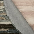 thumbnail image 7 of Ox Bay Talia 4' Round Gray/Black Camo Stripe Wool Indoor Area Rug, 7 of 7