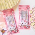 thumbnail image 1 of Sanrio-Juego de bolígrafos Kawaii de dibujos animados para niñas, Set de 6 bolígrafos negros de 0,5 MM, papelería de Anime, regalo para estudiantes, 1 of 4