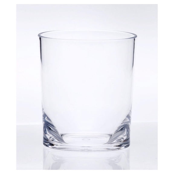 Kitchen Sink Caddy, Oval Halo Tritan Glasses Drinking Set of 4 DOF (12oz), Plastic Drinking Glasses, BPA Free Cocktail Glasses, Drinkware Set, Plastic Water Tumblers, Clear Kitchen Utensil Set