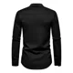 thumbnail image 4 of Camisa De Manga Corta Bordada Con Cuello Alto Para Hombre, 4 of 8