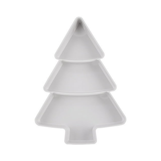 Dvkptbk Christmas Plates Christmas Tree Dried Fruit Tray Household Snack Tray Plastic Candy Tray Melon Seed Tray Fruit Dried Fruit Box Kitchen Gadgets