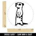 thumbnail image 2 of Curious Standing African Meerkat Self-Inking Rubber Stamp Ink Stamper - Purple Ink - Mini 1/2 Inch, 2 of 7