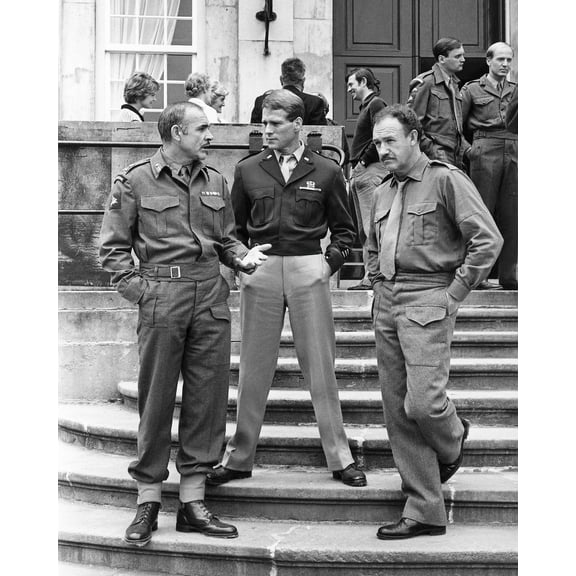 A Bridge Too Far Connery Hackman O'Neal B/W 24x36 Classic Hollywood Poster