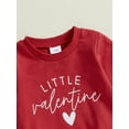 thumbnail image 6 of Suealasg Kids Girls 2Pcs Valentines Day Clothes 6M 1T 2T 3T Toddler Baby Girls Casual Spring  Fall Outfits Heart Letter Print Long Sleeve Sweatshirt and Long Pants Set, 6 of 8