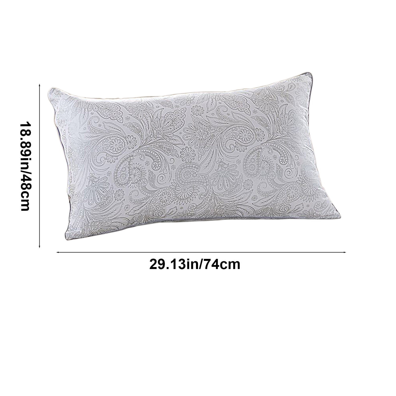 Full Body Pillow for Adults, Big Long Bed Pillow for Sleeping, Premium Firm Body Support Pillows for Side Sleepers（Gray）