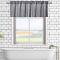 thumbnail image 5 of Shininglove Black Curtain Valance Farmhouse Cafe Kitchen Valances Short Window Treatment for Bathroom, 52" W x 15" L, 5 of 5