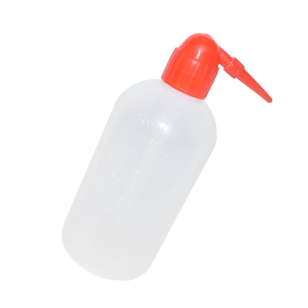 Regadera de jardín de 250 ml/500 ml/botella de plástico para agua/jabón, color rojo mi