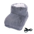 thumbnail image 5 of Naierhg 1 Pair USB Heater Shoes Plush USB Heating Hot Water Bag Cover Winter Men Women 5V Heated Shoes Foot Warmer for Daily Life for Home Khaki, 5 of 7