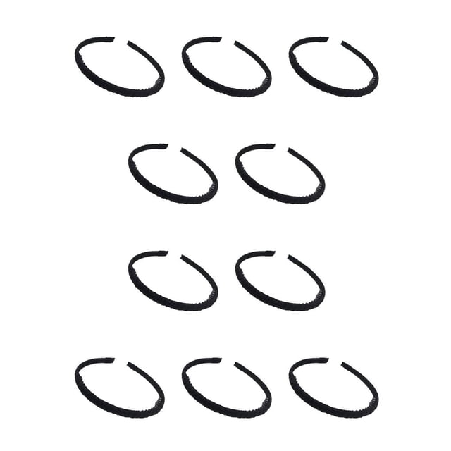 Minnieouse Hair Hoop Thin-Brimmed Classic Face Washing Female Simple Fashion Daily Supplies Temperament Wear Shower Headband Hairband Negro 10Conjunto
