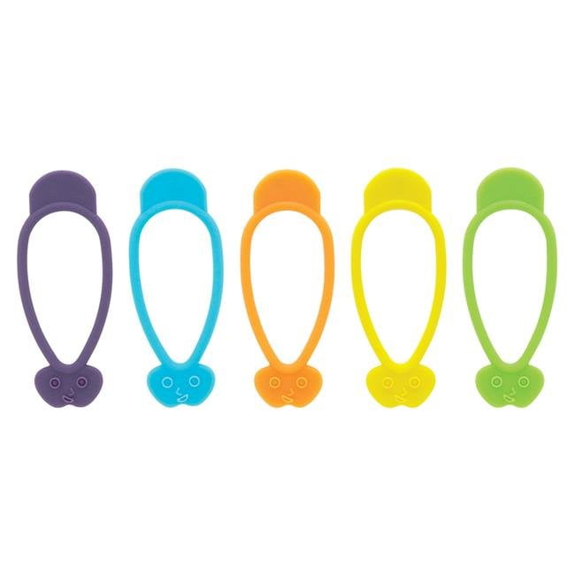 The World’s Greatest Stretch N’ Twist Silicone Storage, Cable and Bag Ties, Set of 10