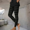 thumbnail image 5 of absanyy Womens Hall-oween Leggings Size M, Multicolor Striped, Polyester Spandex Stretchy, Witch Costume Leggings for Hall-oween Party & Casual Wear, 5 of 9