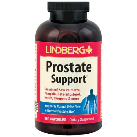 Lindberg Prostate Support - With Graminex, Saw Palmetto, Pumpkin, Beta-Sitosterol, Nettle, Lycopene and More (360