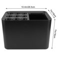 thumbnail image 2 of OFFIGAM Black Wall-Mounted Umbrella Storage Holder for Home, Space-Saving Decorative Organizer Rack, 2 of 8