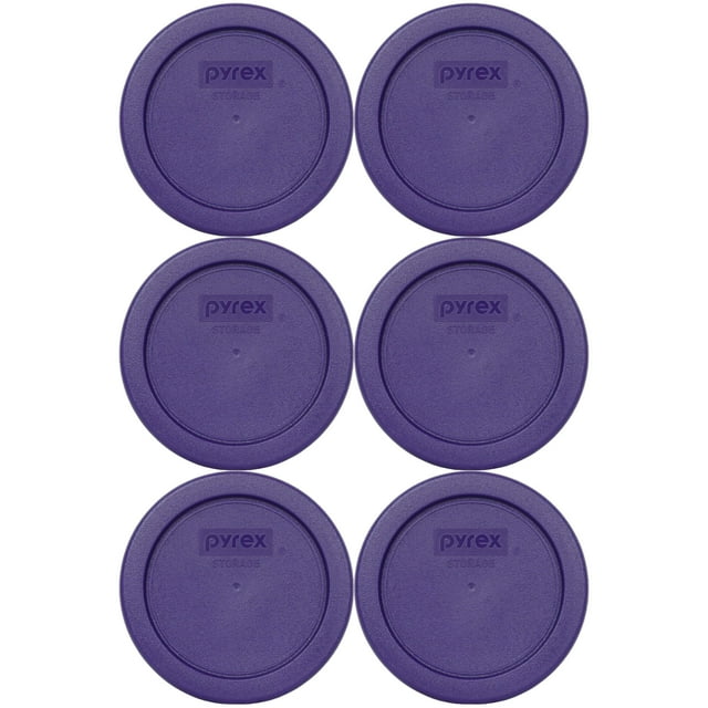 Tapas de repuesto para almacenamiento de alimentos Pyrex 7202-PC, 240 ml, paquete de 6