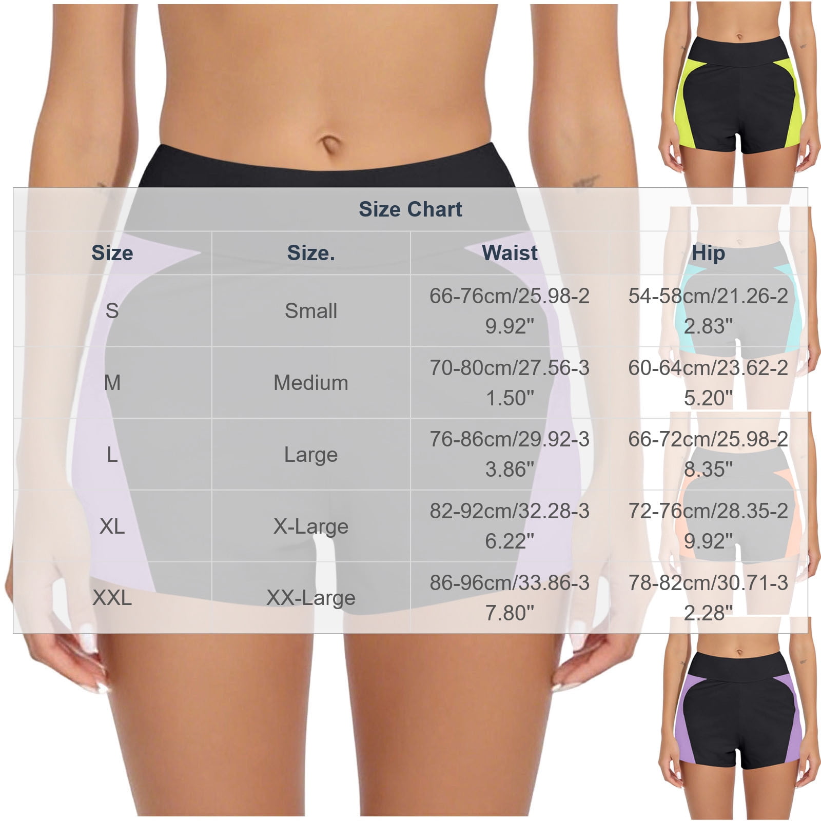 Yyeselk Period Swimwear for Women Menstrual Leakproof Swim Shorts Quick Dry High Waist Bathing Suit Bottoms Purple XXL