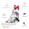 thumbnail image 3 of Kll Gnome 4th Of July Microfiber Beach Towel Fast Drying,Extra Large 31.5"X63" Sand Free Beach Towel Super Lightweight Towels, 3 of 8