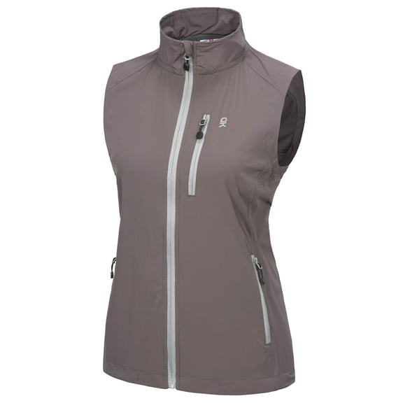 Little Donkey Andy Women's Lightweight Quick Dry Vest Summer Windproof Sleeveless Elastic Jacket for Golfing Cycling Running Size XXXL