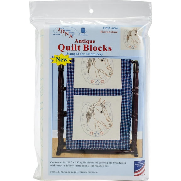 Jack Dempsey Stamped Embroidery Kit Samplers 6"X8" 3/Pkg-Unicorn