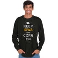 thumbnail image 5 of Keep Iowa and Corn On Funny Corny Long Sleeve TShirt Men Women Brisco Brands S, 5 of 6