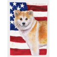 thumbnail image 1 of Carolines Treasures BB9678GF Shiba Inu Patriotic Garden Flag, 1 of 3